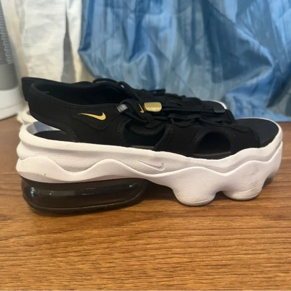 Nike Air Force Koko Black and White Sporty Sandals - Picture 5 of 8